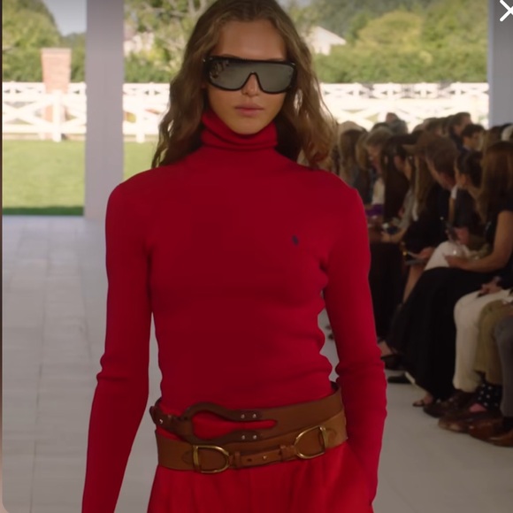 Ralph Lauren Purple Label Tri-strap O-ring Leather Belt - Picture 15 of 16